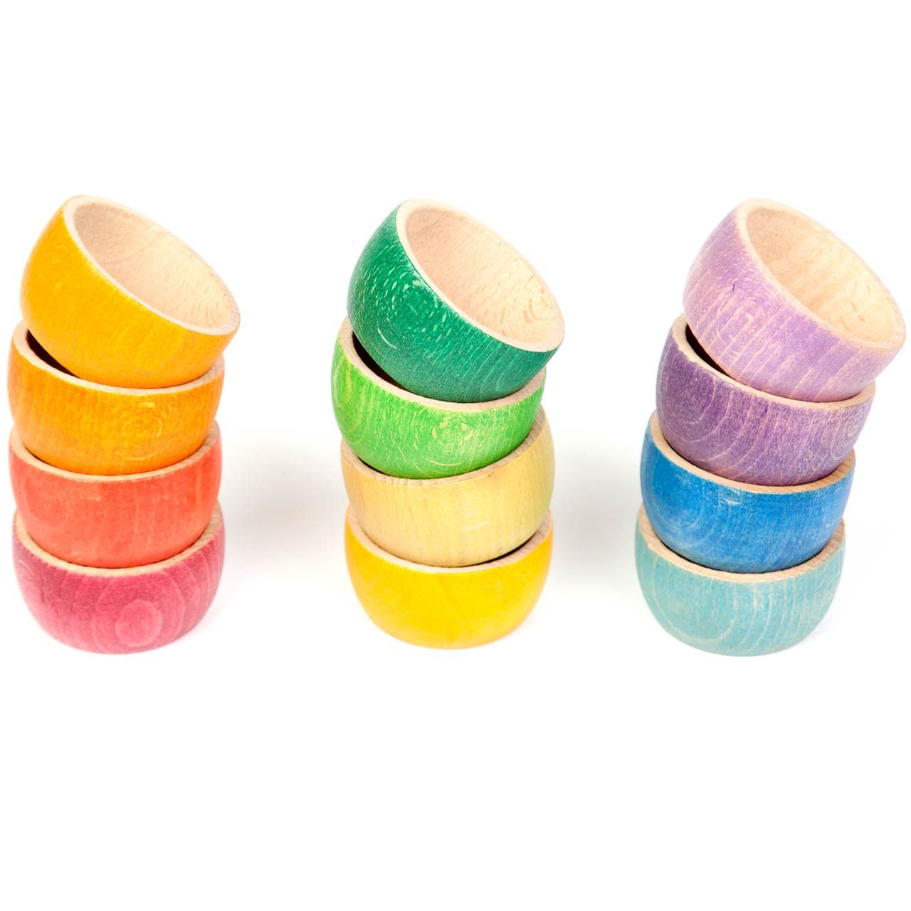 Bowls – 12 Bunte Holzschalen ab 18 Monaten