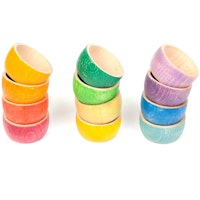 Bowls – 12 Bunte Holzschalen ab 18 Monaten