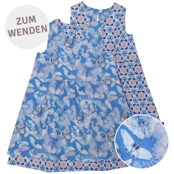 Wendekleid 2in1 Schmetterlinge-Grafikdruck