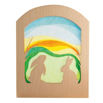 Transparent Hasen Osterdeko