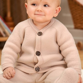 Warme Woll Fleece Jacke hellrose