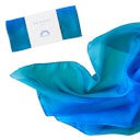 Vorschaubild Spieltuch Seide Ozean-blau mittel 89 x 89 cm