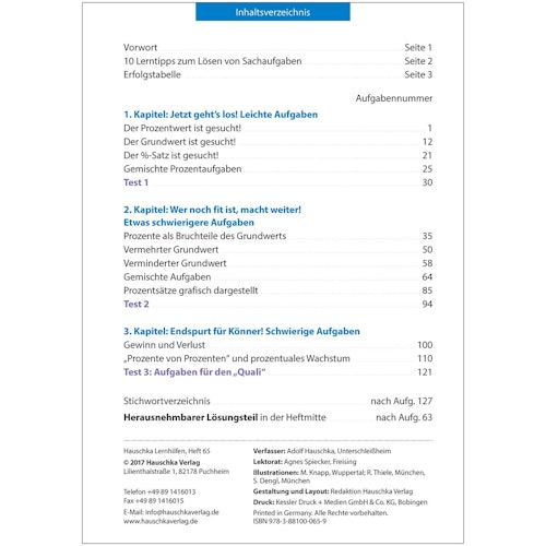 Prozentrechnen 6. - 9. Klasse
