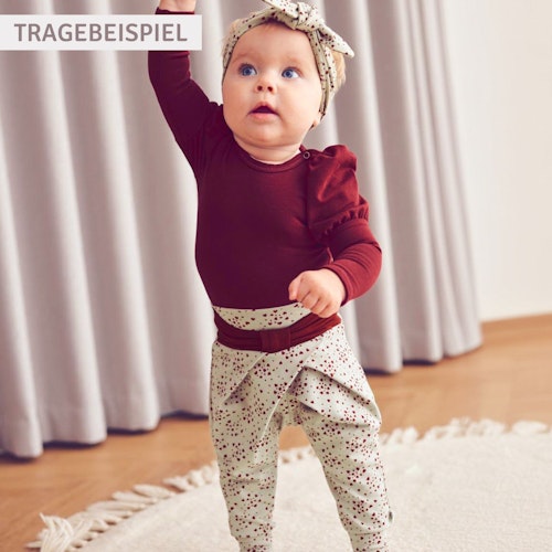 Edle Krabbelhose Schleife Blumen