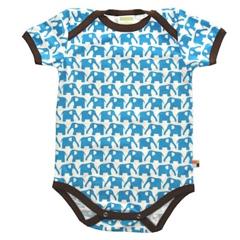 Body kurzarm Elefant blau