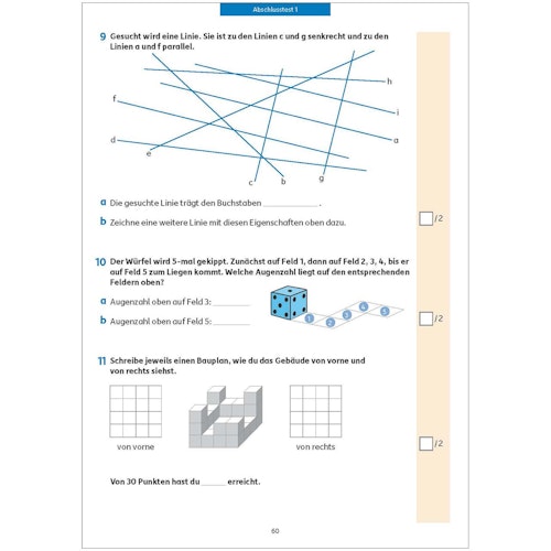 Mathe Kontrollübungen Ende Klasse 4 „Fit zum Übertritt“