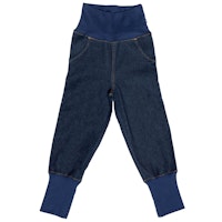 Leichte Jeans Freizeithose mit breiten Bündchen