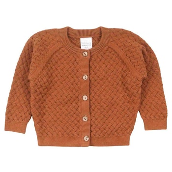 Strickjacke zum Knöpfen braun