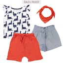 Vorschaubild T-Shirt Safari-Motive & Schmetterlingsärmel