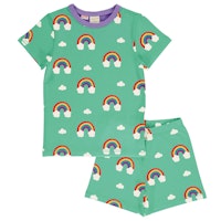Sommerlicher Schlafanzug Regenbogen