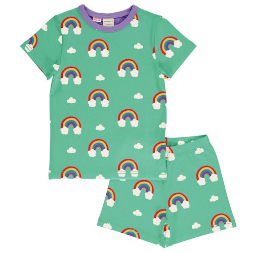 Sommerlicher Schlafanzug Regenbogen