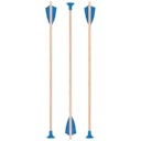 Vorschaubild 3er Set Saugpfeil blau 46 cm für großen Juniorbogen