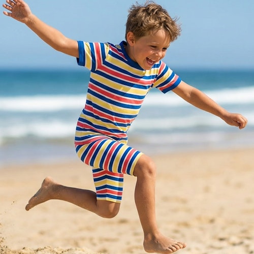 Gestreiftes Shirt kurzarm