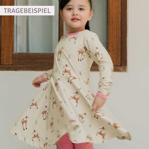 Langarm Flatterkleid