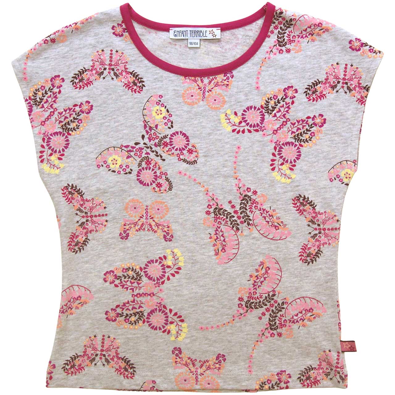 Sommer Shirt Schmetterling-Druck