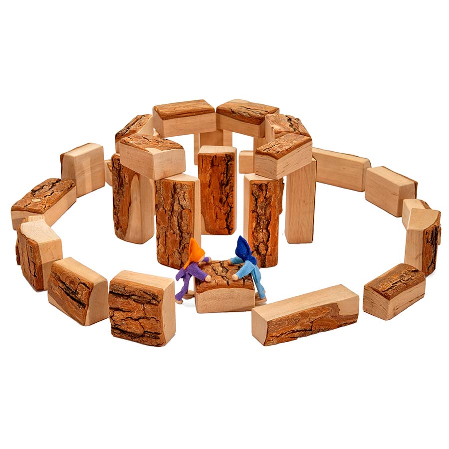 Burg ohne Zinnen mit Rinde 30tlg. z.B. für Burg Camelot