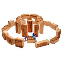 Burg ohne Zinnen mit Rinde 30tlg. z.B. für Burg Camelot