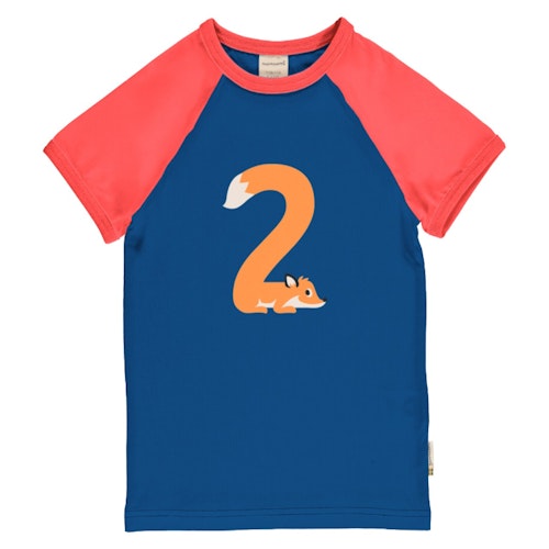 Raglanshirt kurzarm 1 Jahr Pinguin