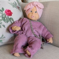 Weichkörperpuppe Naturkautschuk-Bio-Baumwolle 33 cm rosa