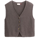 Vorschaubild Damen Strick-Weste braun