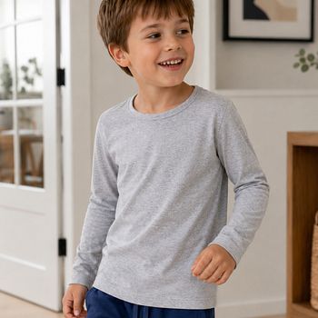 Thermo Langarmshirt mit Luftkammern grau