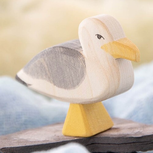 Möwe Holzfigur 4 cm hoch