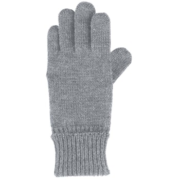 Strick Woll Fingerhandschuhe pink