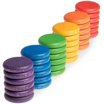 Coins 36er Set in 6 Farben – ab 18 Monaten