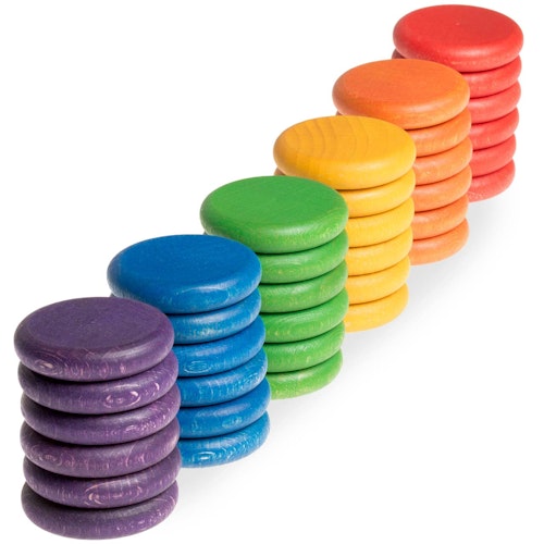 Coins 36er Set in 6 Farben – ab 18 Monaten