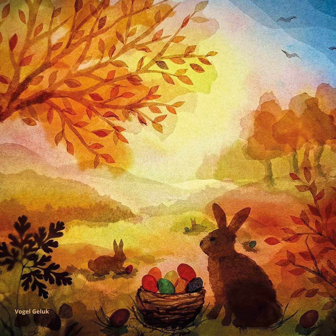 Vogel Geluk - Osterkörbchen nur die FOLIE