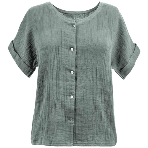 Lockere Damen Musselin Bluse