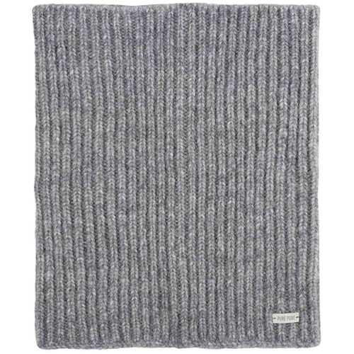 Damen Loop Baby Alpaka Merinowolle Mix grau-melange