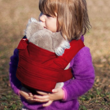 Fürs Geschwisterkind - marsupi mini Trage rot