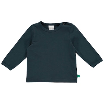 Dehnbares Basic Langarmshirt navy