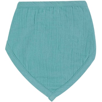 Dreiecktuch Musselin blass blau-grau -  gross 1-3 Jahre