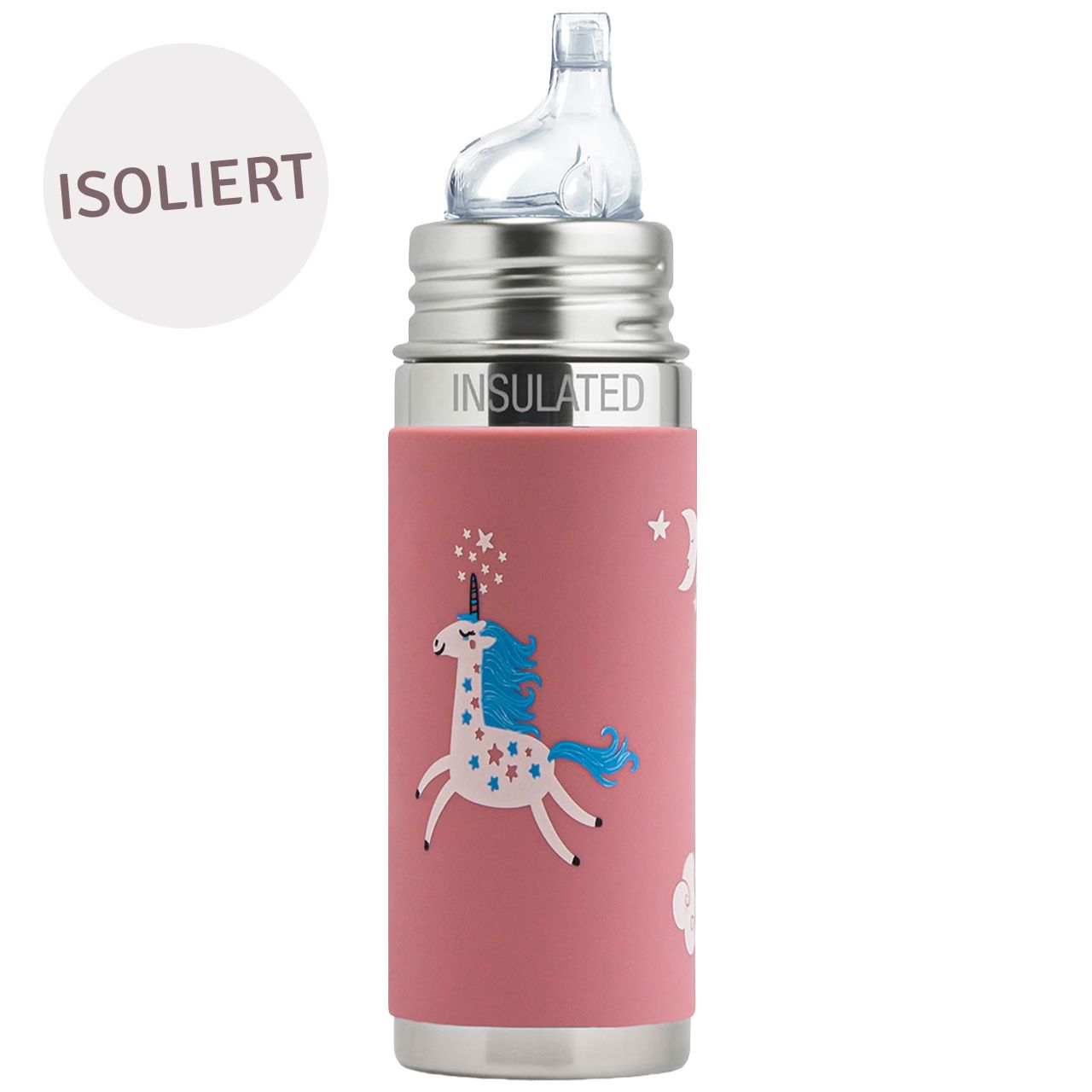 Thermosflasche Trinklernflasche Pura Kiki Edelstahl Motiv