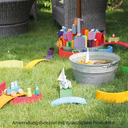 Regenbogen gross Grimms 12 teilig 35,5 cm - BUNT