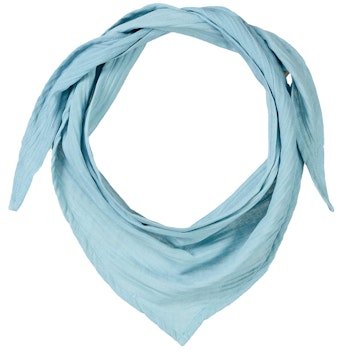 Weiches Musselin Halstuch hellblau 120x28 cm