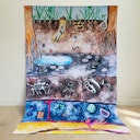 Vorschaubild Spieltuch Bio-Baumwolle Unter der Erde 100 x 100 cm