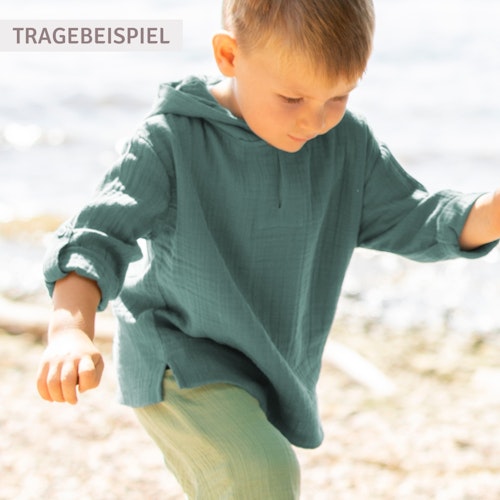 Musselin Hoodie marine