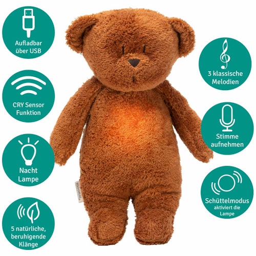 Der Bio-Summbär mit Lampe karamell