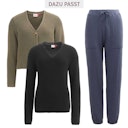 Vorschaubild Weicher Damen Strickpullover V-Ausschnitt