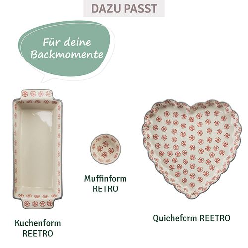 Kuchenform REETRO 31 cm aus Steinzeug für Ofengerichte