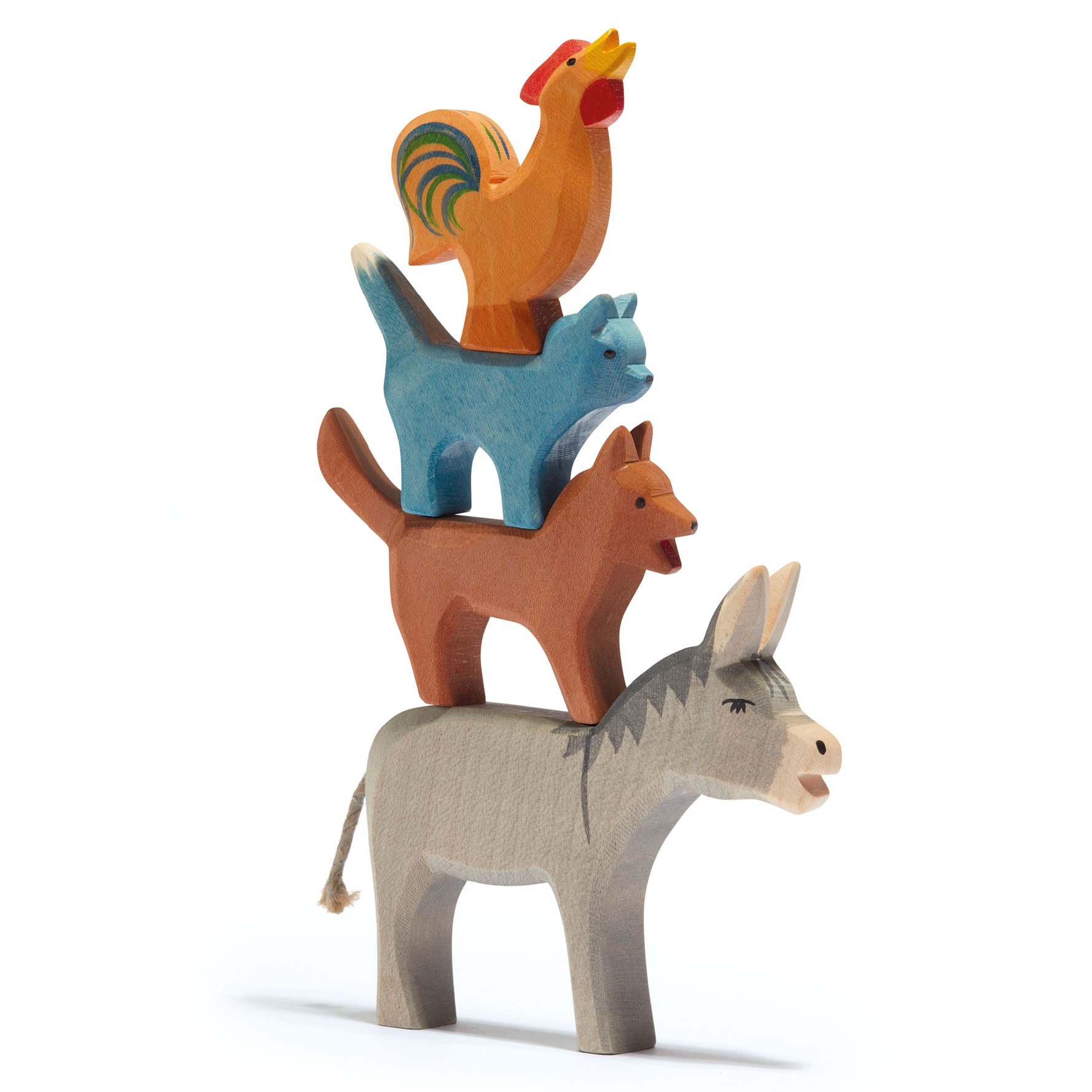 Bremer Stadtmusikanten 4-tlg. Holzfiguren