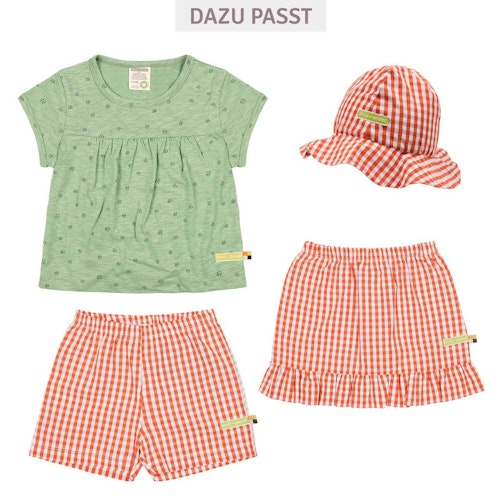 Luftige karierte Shorts