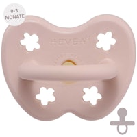 Bio Schnuller rund 0-3 Monate Blume pink