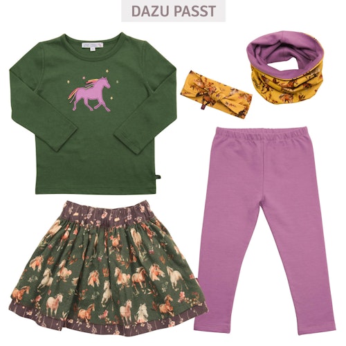 Langarmshirt Schmetterling-Stickerei