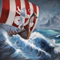 Toverlux Folie Berit Strasser - Wikingerschiff