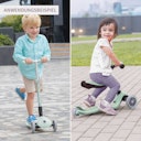 Vorschaubild 3in1 Kinderfahrzeug Globber Go-Up Active Lights Eco Pistazie ab 15 M