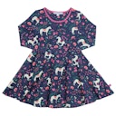 Vorschaubild Flatterkleid langarm Pferde